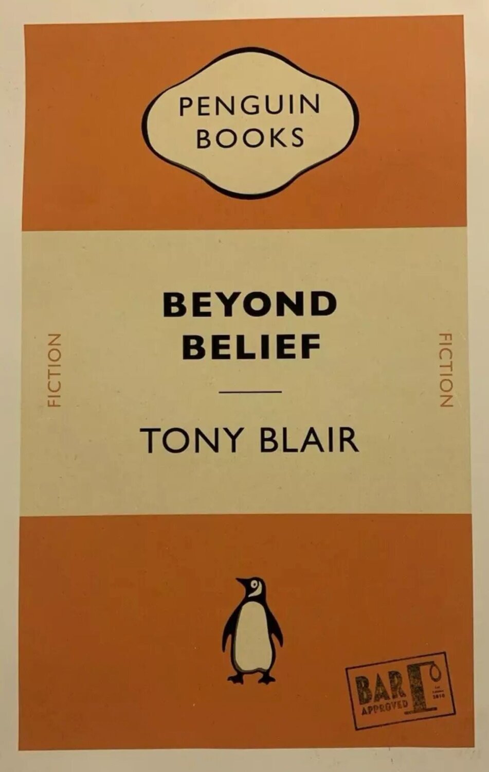 Penguin Books series - Tony Blair - Beyond Belief Billy Childish Stampa in vendita
