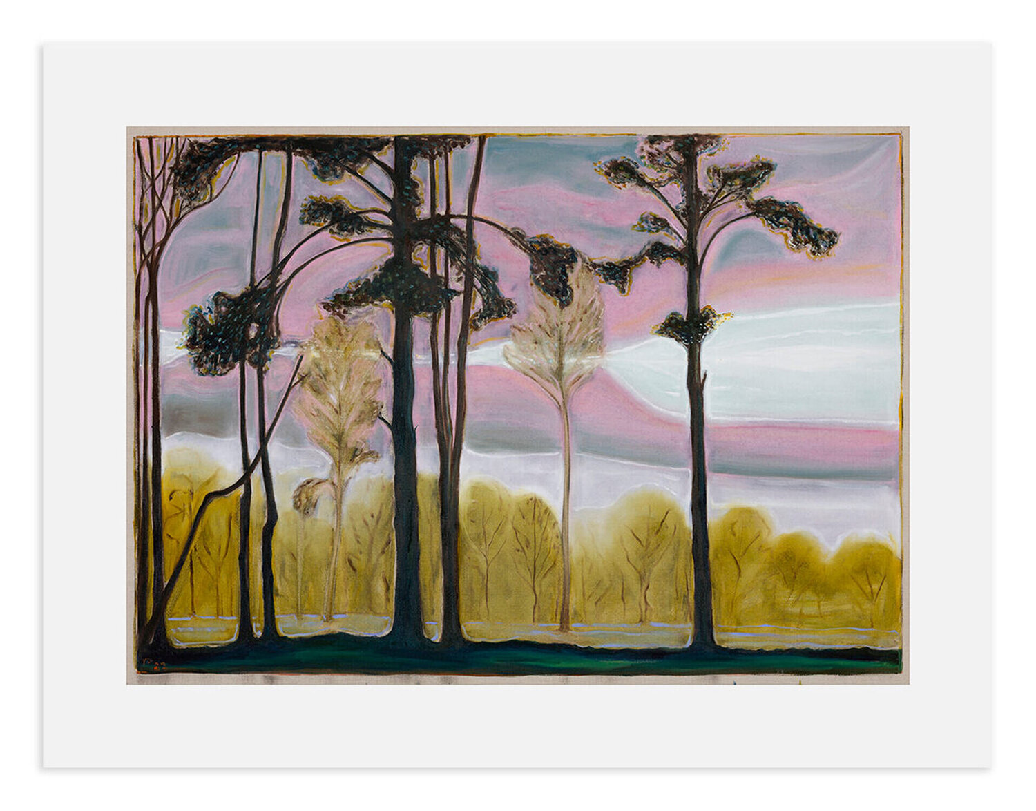 Light through the Trees Billy Childish Druck zu verkaufen