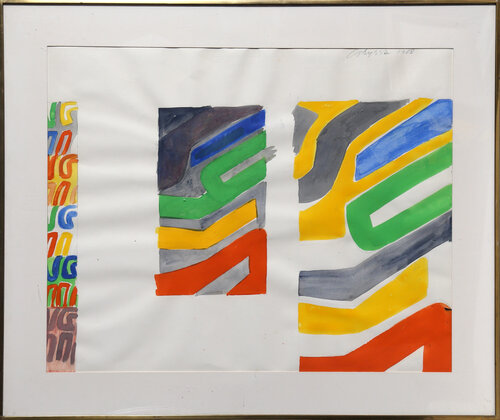 Study for a Neon Sculpture van Chryssa, Werk op papier te koop op Singulart