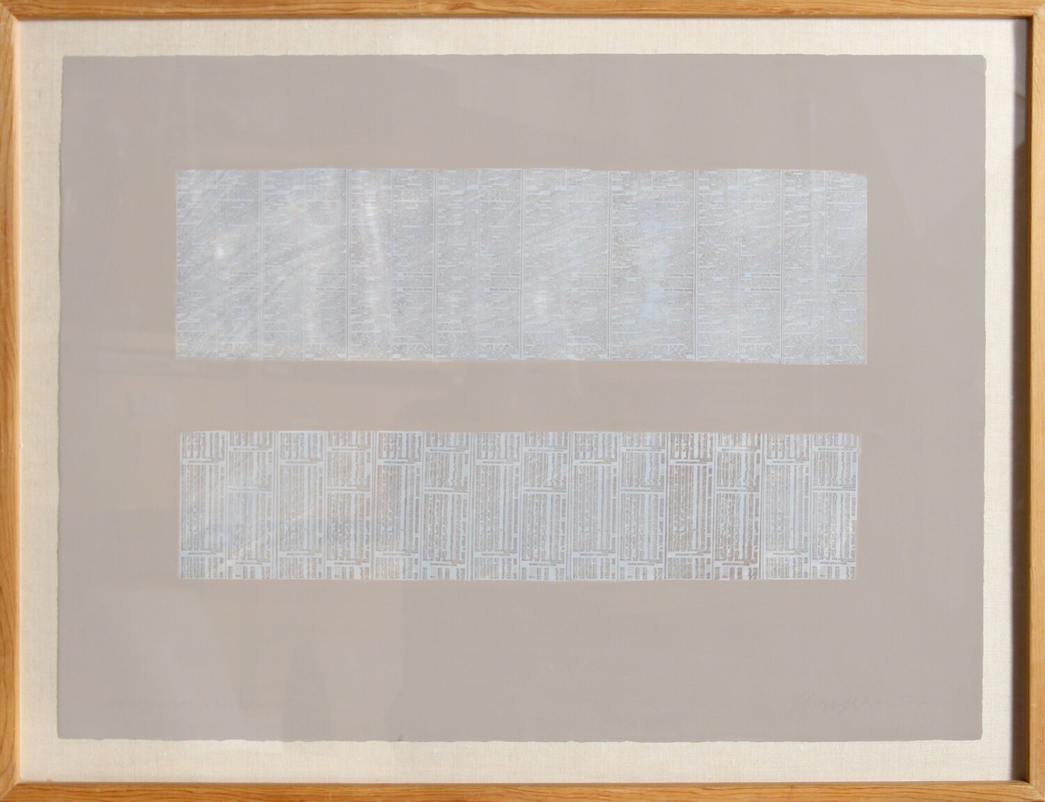 American Newsprint Chryssa Print for sale