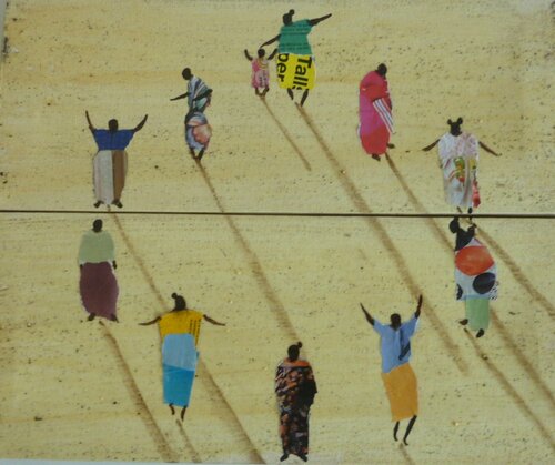 SENEGALEESE CIRCLE par Marcos Zrihen, Peinture en vente sur Singulart