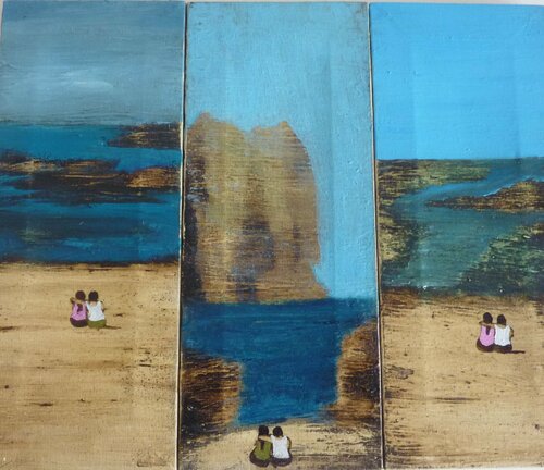 EN LA PLAYA von Marcos Zrihen, Malerei kaufen auf Singulart