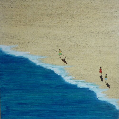 ON THE BEACH par Marcos Zrihen, Peinture en vente sur Singulart