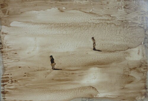 LOST IN THE DESERT. di Marcos Zrihen, Pittura in vendita su Singulart