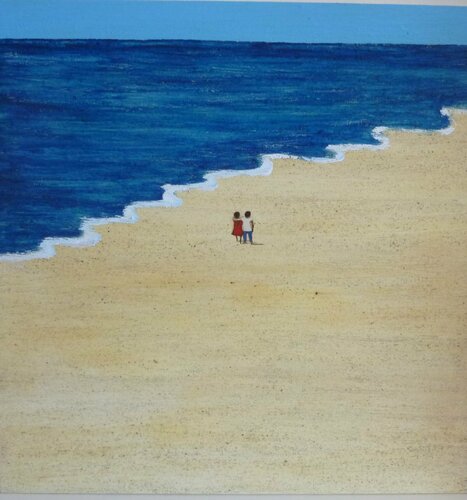 COUPLE ON THE BEACH. Marcos Zrihen