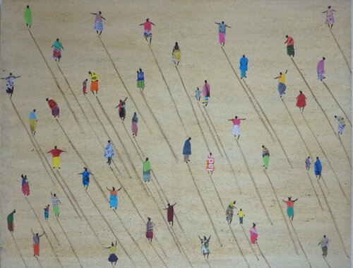 PEOPLE FROM SENEGAL di Marcos Zrihen, Pittura in vendita su Singulart