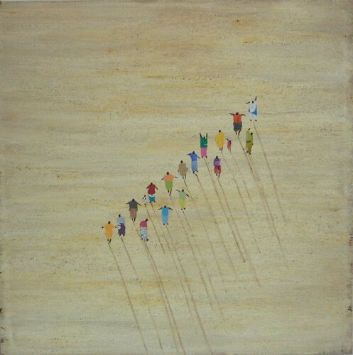 SÉNÉGALAIS ONLINE. di Marcos Zrihen, Pittura in vendita su Singulart