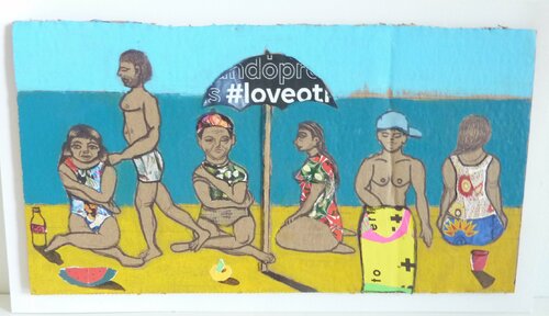 SOME PEOPLE  ON THE BEACH 2 von Marcos Zrihen, Malerei kaufen auf Singulart