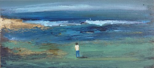 ME BY THE COAST. von Marcos Zrihen, Malerei kaufen auf Singulart