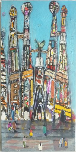 SAGRADA FAMILIA(BARCELONA) di Marcos Zrihen, Pittura in vendita su Singulart