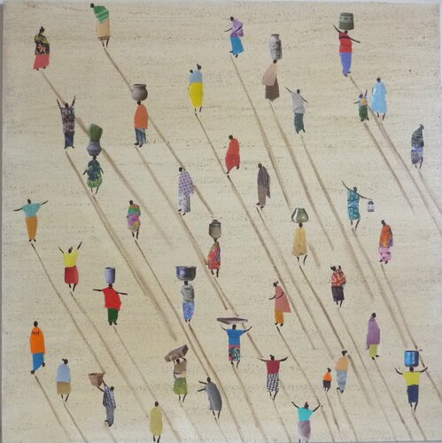 ON THE WAY TO THE MARKET von Marcos Zrihen, Malerei kaufen auf Singulart