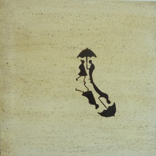 UNDER MY UMBRELLA. von Marcos Zrihen, Malerei kaufen auf Singulart