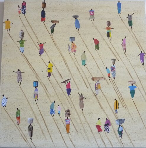 AFRICAN SELLERS von Marcos Zrihen, Malerei kaufen auf Singulart