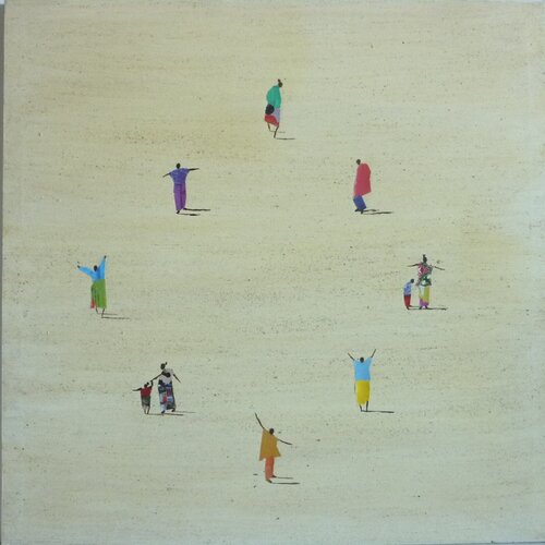 AFRICAN CIRCLE von Marcos Zrihen, Malerei kaufen auf Singulart