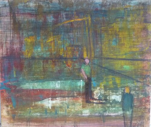 YOU AND ME,IN WIEN. von Marcos Zrihen, Malerei kaufen auf Singulart