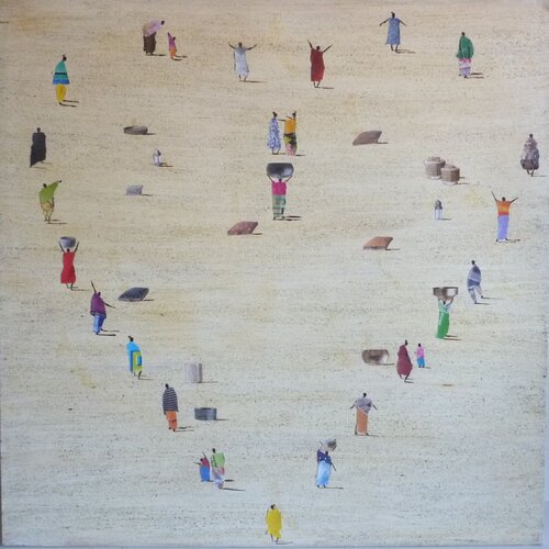 AFRICAN PARTY. di Marcos Zrihen, Pittura in vendita su Singulart