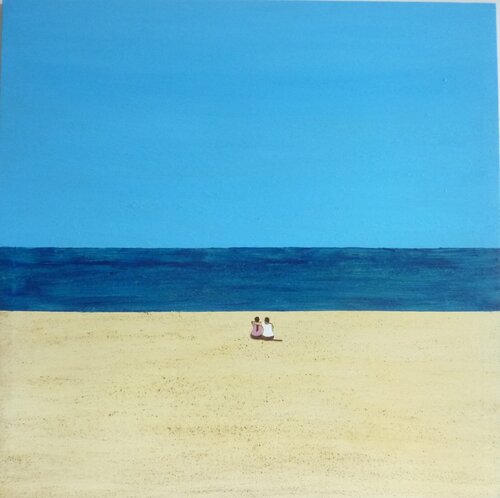 WE TWO BY THE SEA von Marcos Zrihen, Malerei kaufen auf Singulart