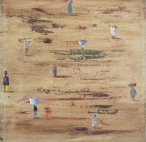 SELLERS IN THE DESERT by Marcos Zrihen, Painting for Sale on Singulart