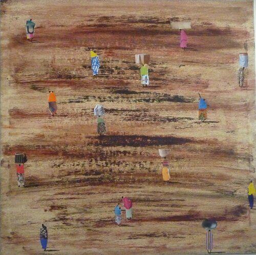 BROWN AND RED AFRICA von Marcos Zrihen, Malerei kaufen auf Singulart