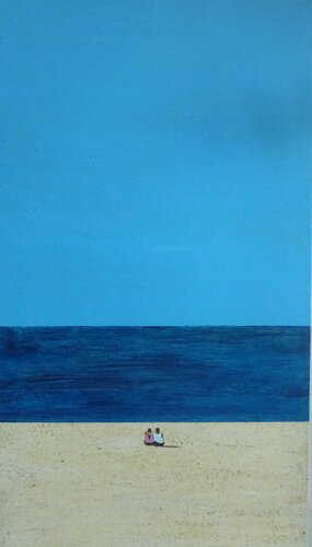 YOU AND ME BY THE SEASIDE von Marcos Zrihen, Malerei kaufen auf Singulart