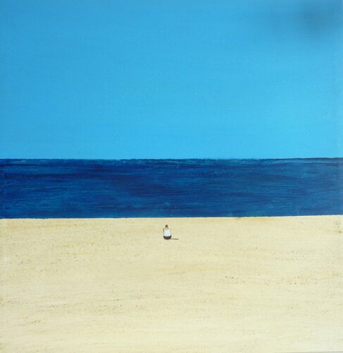 ALONE,BY THE BEACH by Marcos Zrihen, Painting for Sale on Singulart