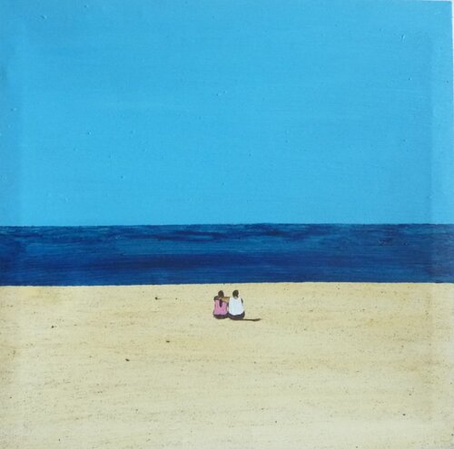 LOVE ON THE BEACH by Marcos Zrihen, Painting for Sale on Singulart