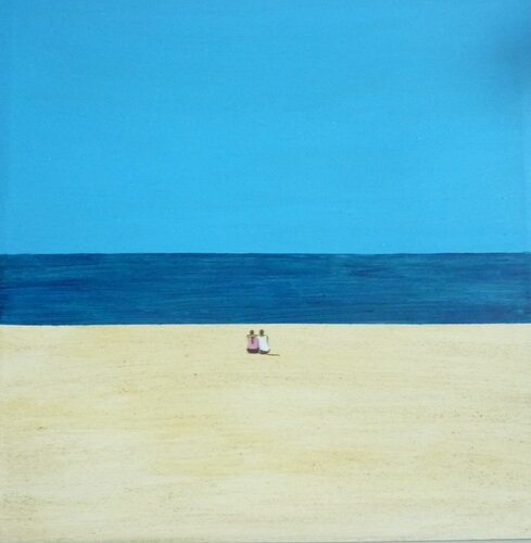 COUPLE IN SUMMERTIME par Marcos Zrihen, Peinture en vente sur Singulart