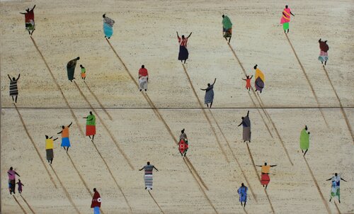 SENEGALAIS NOMADES di Marcos Zrihen, Pittura in vendita su Singulart