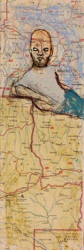 CARTOGRAFIAS HUMANAS 1 van Marcos Zrihen, Schilderij te koop op Singulart