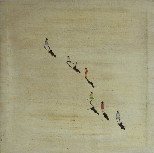 CHILDREN ON LINE di Marcos Zrihen, Pittura in vendita su Singulart