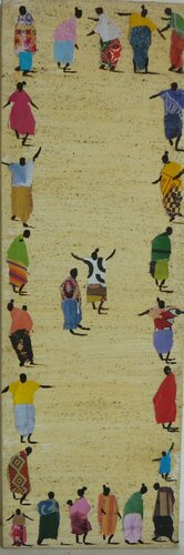 SENEGALEESE WEDING van Marcos Zrihen, Schilderij te koop op Singulart