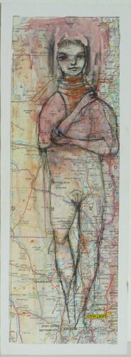 GIRL 1 by Marcos Zrihen, 종이 for Sale on Singulart