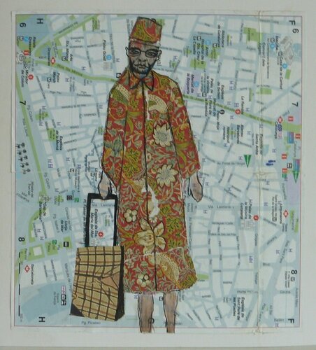 AN AFRICAN IN BARCELONA. von Marcos Zrihen, Zeichnungen kaufen auf Singulart