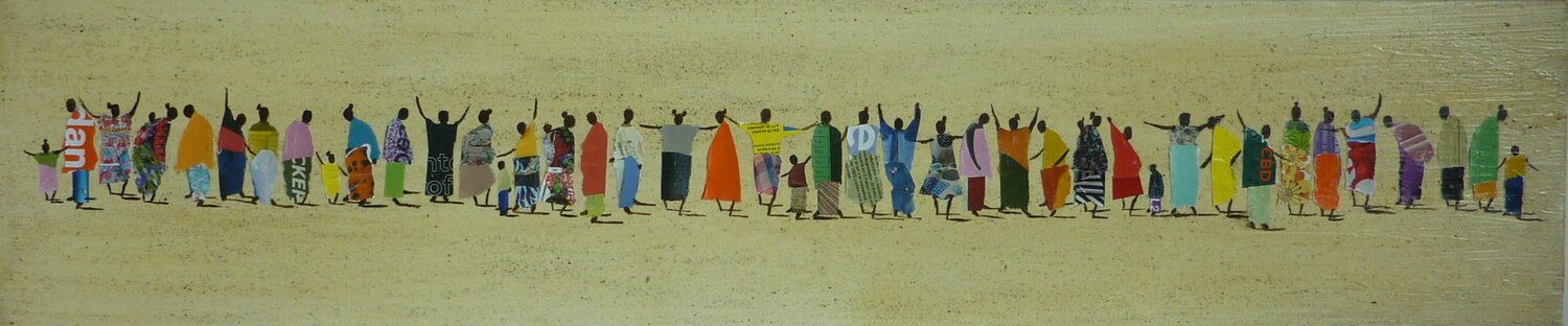 SÉNÉGAL:ONLINE PEOPLE Marcos Zrihen Dipinto originale in vendita