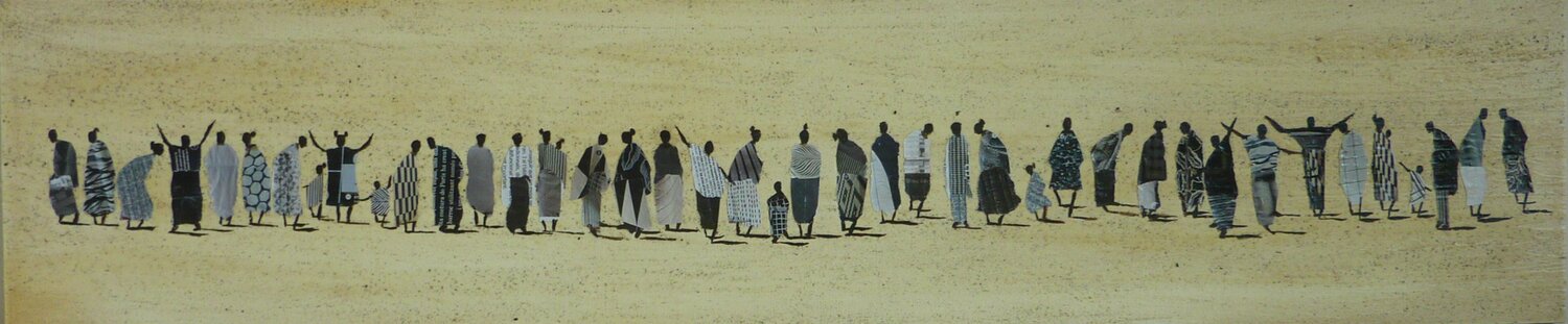 AFRICA IN BLACK AND WHITE. Marcos Zrihen Dipinto originale in vendita