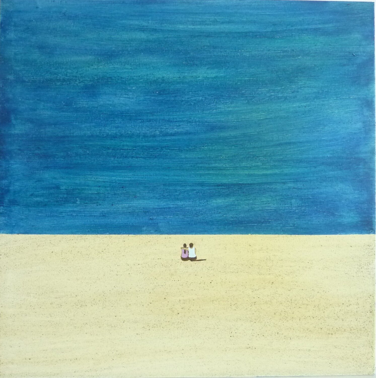 THE SEA,YOU AND ME Marcos Zrihen Originalgemälde zu verkaufen