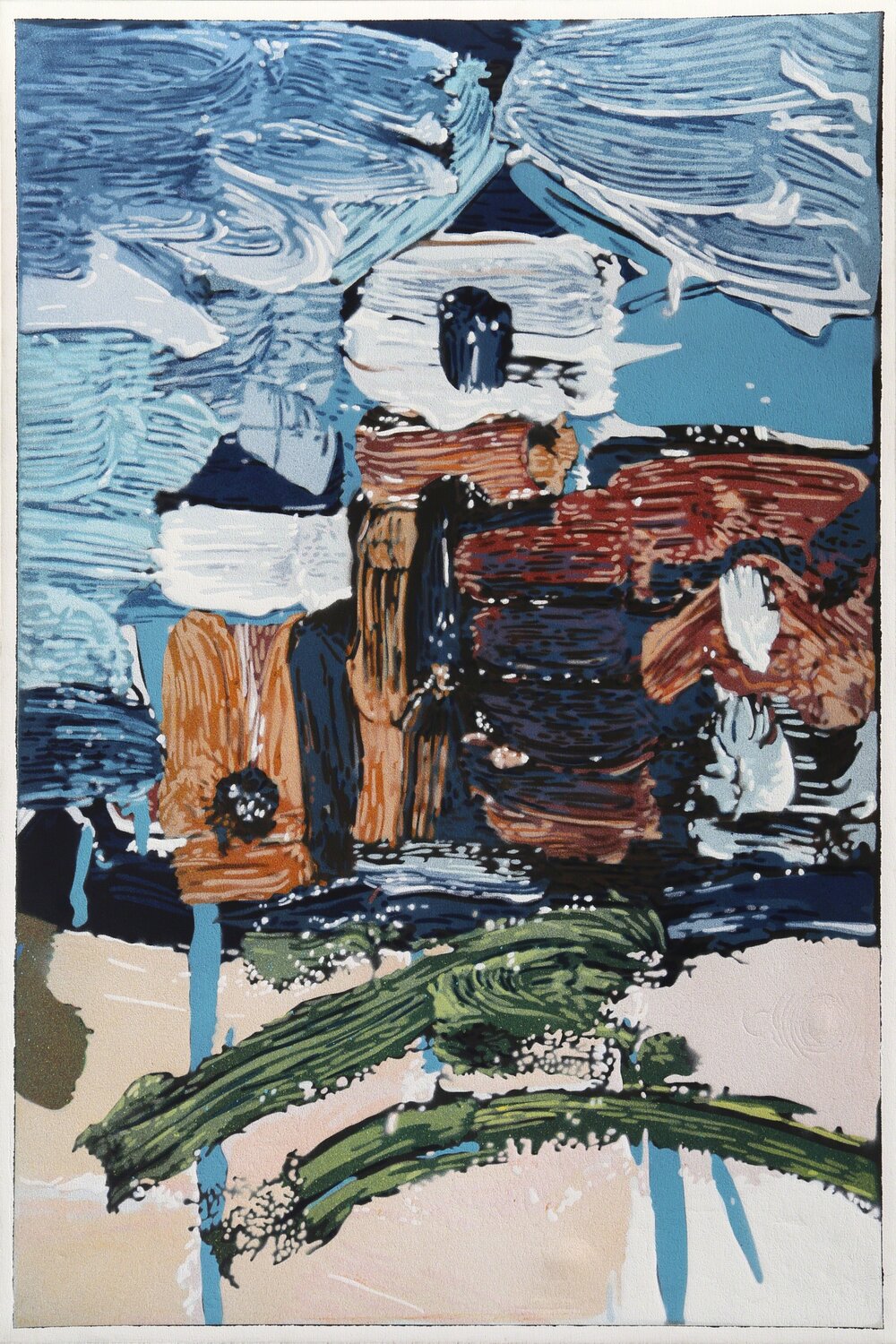 Abstract with Subject 10 (House) John Clem Clarke Dipinto originale in vendita