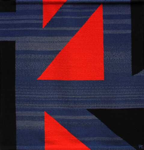 Red, Blue, Black #15 de Pierre Clerk, Téxtil a la venta en Singulart