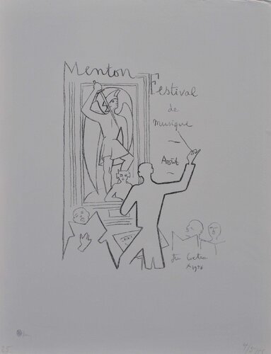 Festival de musique de Menton by Jean Cocteau, Print for Sale on Singulart