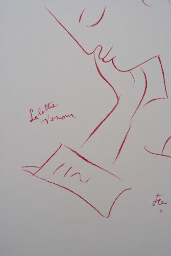 La lettre d'amour di Jean Cocteau, Stampa in vendita su Singulart