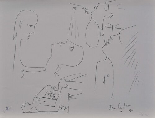 Le couple passionné Jean Cocteau