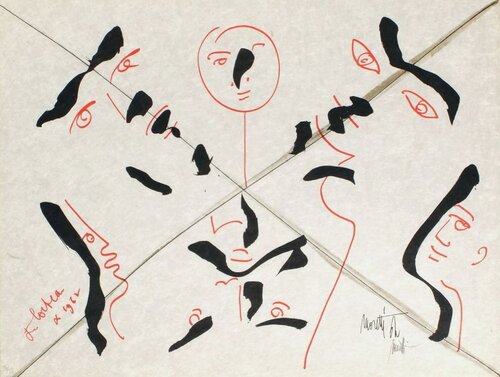 L'âge du verseau : faces multiples van Jean Cocteau, Afdruk te koop op Singulart