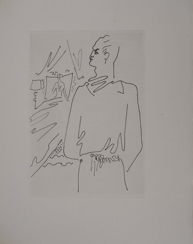 Le bal du comte d'Orgel, Dispute conjugale, gravure originale by Jean Cocteau, Print for Sale on Singulart