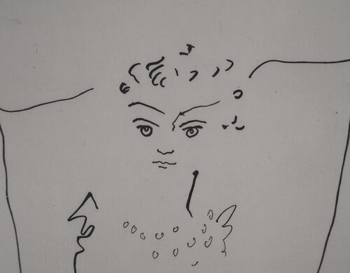 Le bal du comte d'Orgel : La comtesse dans son lit von Jean Cocteau, Druck kaufen auf Singulart