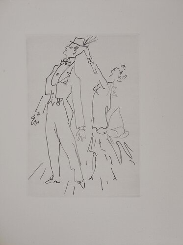 Le bal du comte d'Orgel, La modiste, gravure originale by Jean Cocteau, Print for Sale on Singulart