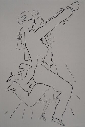 Le bal du comte d'Orgel : Le couple dansant von Jean Cocteau, Druck kaufen auf Singulart