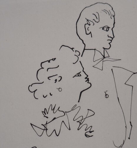 Le bal du comte d'Orgel : Le comte et sa femme von Jean Cocteau, Druck kaufen auf Singulart