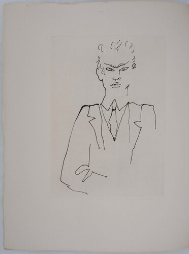 Le bal du comte d'Orgel, L'amant, gravure originale by Jean Cocteau, Print for Sale on Singulart