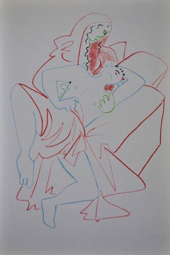 Au chevet du fils, Lithographie originale by Jean Cocteau, Print for Sale on Singulart