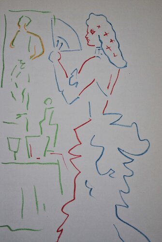 Elégante au ba di Jean Cocteau, Stampa in vendita su Singulart